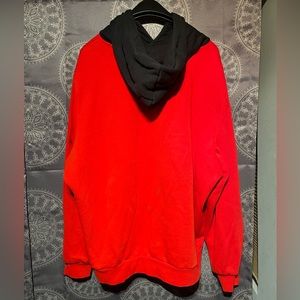 Red and black puma hoody